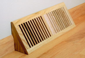 Wood Basevent Source...wood floor basevents & baseboard angled air grilles